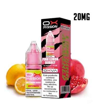 PINK LEMON BUBBLY 20MG NIC SALT 10ML - OX PASSION