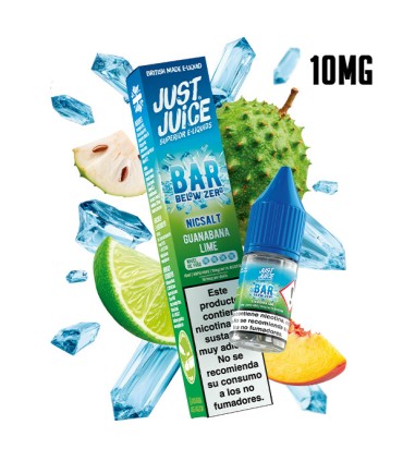 GUANABANA LIME 10MG NIC SALT 10ML - JUST JUICE BELOW ZERO