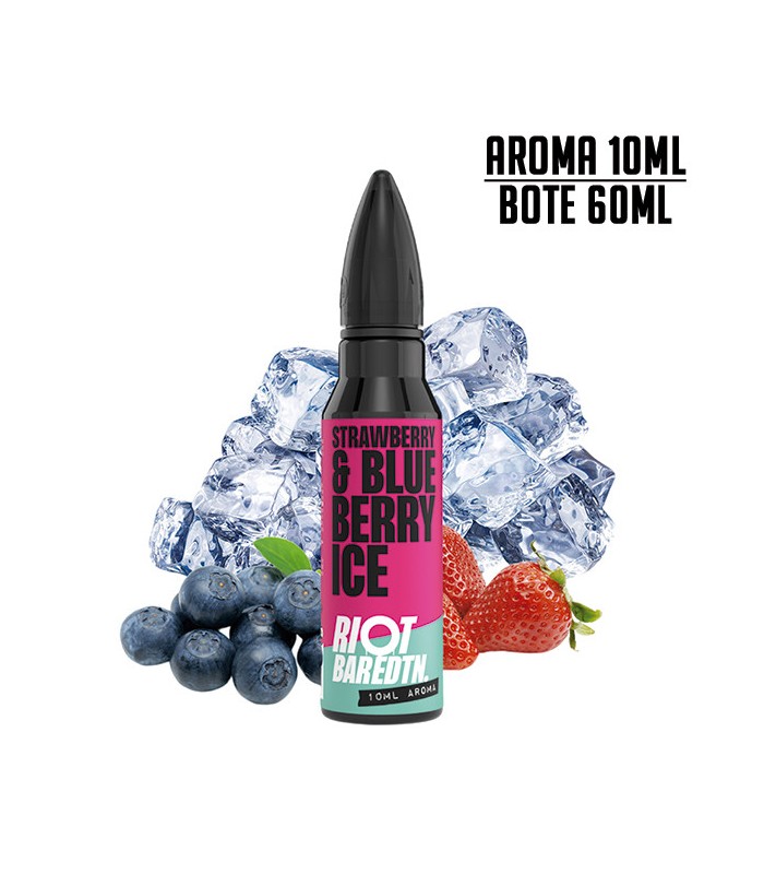 AROMA STRAWBERRY & BLUEBERRY ICE 10ML/60 LONGFILL - RIOT BAR