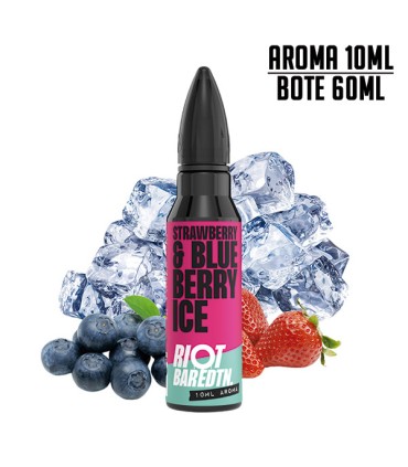 AROMA STRAWBERRY & BLUEBERRY ICE 10ML/60 LONGFILL - RIOT BAR