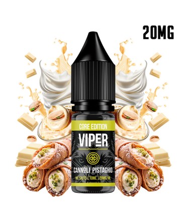 CANNOLI PISTACHIO 20MG NIC SALT 10ML - VIPER