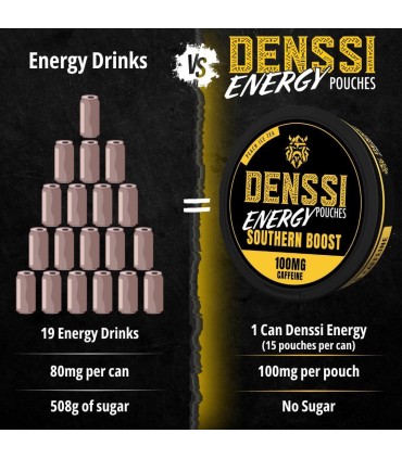 DENSSI ENERGY POUCHES SOUTHERN BOOST 100MG