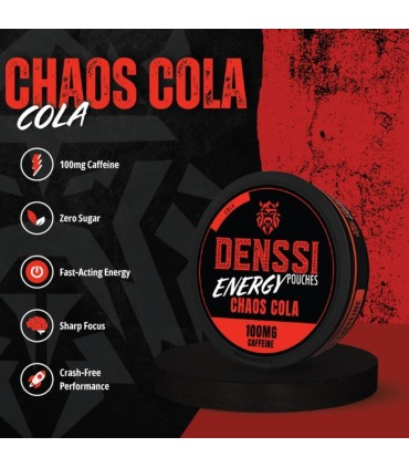 DENSSI ENERGY POUCHES CHAOS COLA 100MG