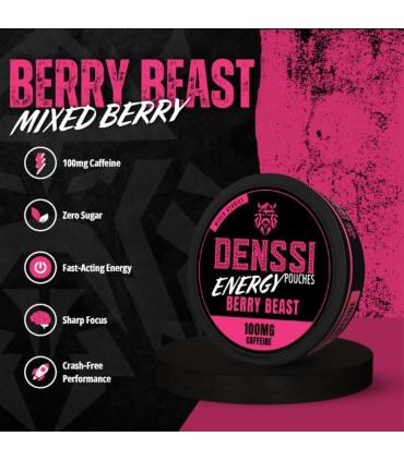 DENSSI ENERGY POUCHES BERRY BEAST 100MG