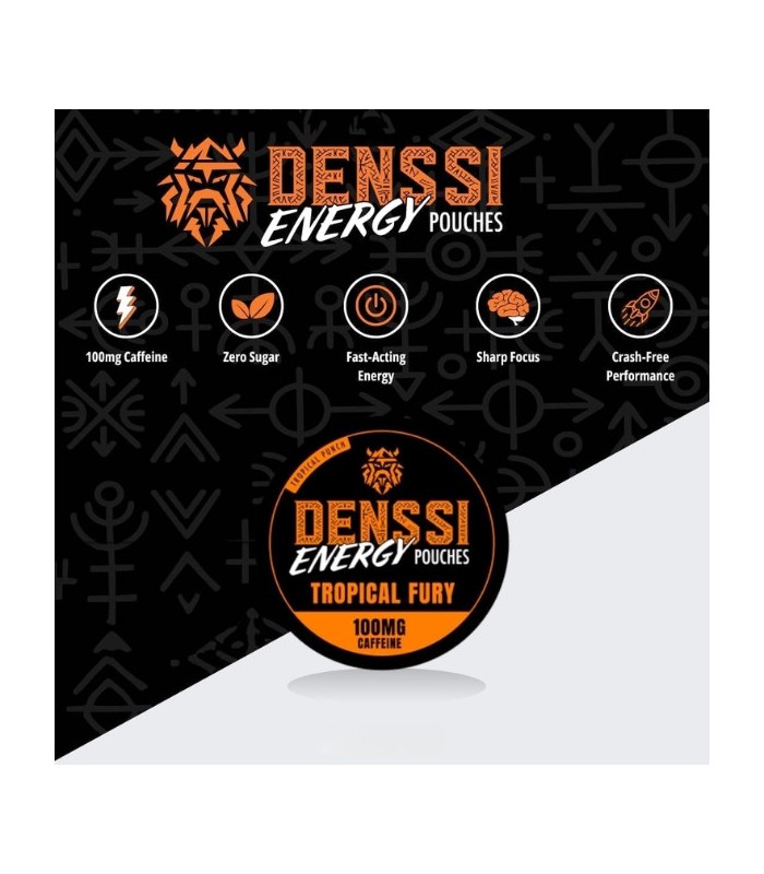 DENSSI ENERGY POUCHES TROPICAL FURY 100MG