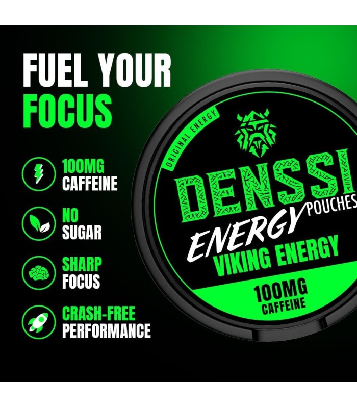 DENSSI ENERGY POUCHES VIKING ENERGY 100MG