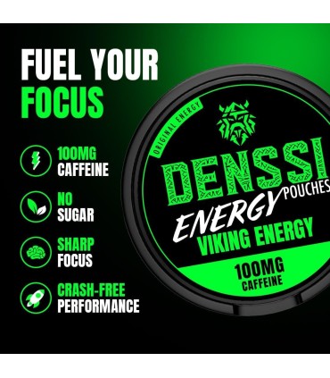 DENSSI ENERGY POUCHES VIKING ENERGY 100MG