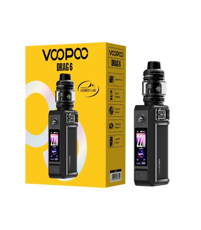 KIT DRAG 6 BLACK - VOOPOO