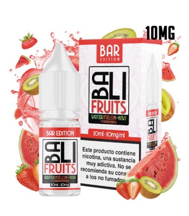 WATERMELON KIWI STRAWBERRY 20MG NIC SALT 10ML - BALI BAR