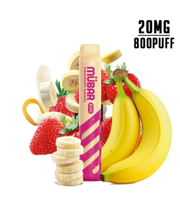 DESECHABLE STRAWBERRY BANANA 20MG - MUBAR EVO