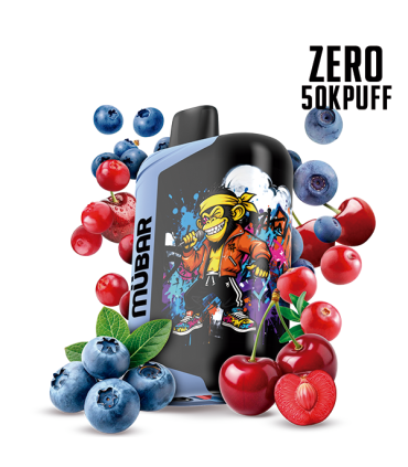 DESECHABLE BLUEBERRY CHERRY CRANBERRY ZERO - MUBAR EDEN BEAST