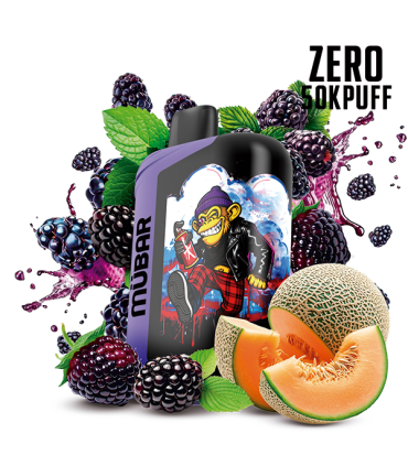 DESECHABLE BLACKBERRY MELON MINT ZERO - MUBAR EDEN BEAST