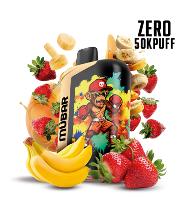 DESECHABLE STRAWBERRY BANANA ZERO - MUBAR EDEN BEAST