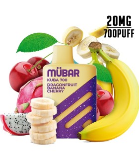 DESECHABLE DRAGONFRUIT BANANA CHERRY 20MG - MUBAR KUBA