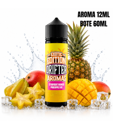 AROMA STARFRUIT MANGO PINEAPPLE ICE 12ML/60 LONGFILL - DRIFTER EXOTIC