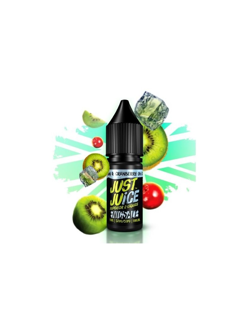 KIWI & CRANBERRY ON ICE 20MG NIC SALT 10ML - JUST JUICE