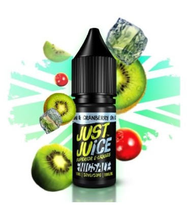 KIWI & CRANBERRY ON ICE 11MG NIC SALT 10ML - JUST JUICE