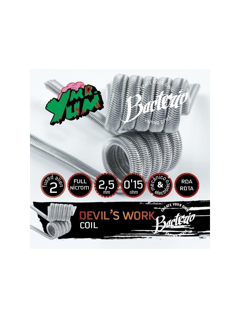 DEVIL S WORK FULL NI80 0.15OHM - BACTERIO COILS