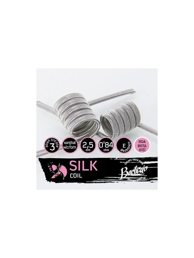 SILK COIL MTL KA1/N80 0.84OHM - BACTERIO COILS