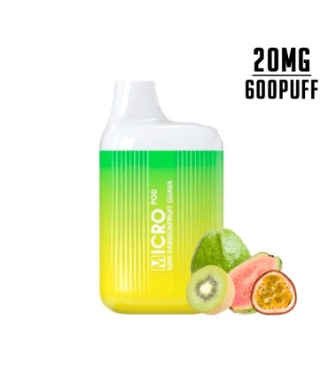 POD DESECHABLE KIWI PASSIONFRUIT GUAVA 20MG - MICRO POD