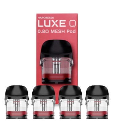 4 X CARTUCHO POD LUXE Q/Q2 0.8OHM - VAPORESSO