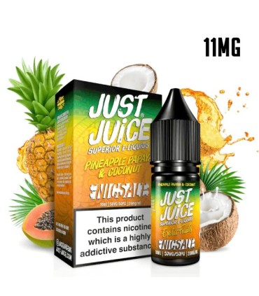 PINEAPPLE PAPAYA & COCONUT 11MG NIC SALT 10ML - JUST JUICE