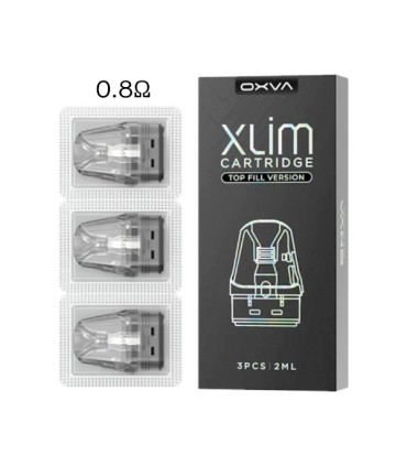 3 X CARTUCHO POD XLIM TOP FILL 0.8OHM - OXVA