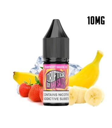 STRAWBERRY BANANA ICE 10MG NIC SALT 10ML - DRIFTER BAR SALTS