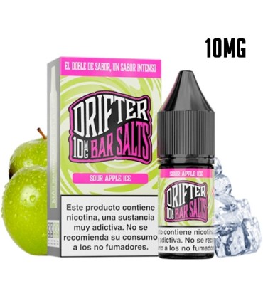 SOUR APPLE ICE 10MG NIC SALT 10ML - DRIFTER BAR SALTS