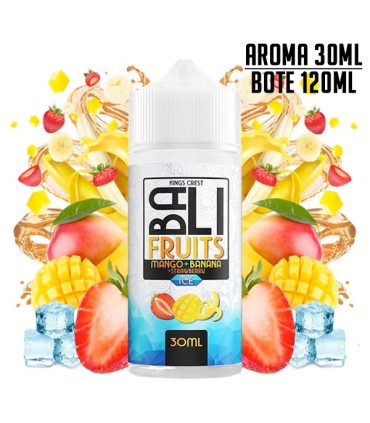 AROMA MANGO BANANA STRAWBERRY ICE 30ML/120 LONGFILL - BALI FRUITS