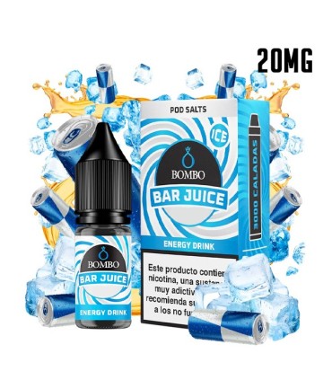 ENERGY DRINK ICE 20MG NIC SALT 10ML - BOMBO BAR JUICE