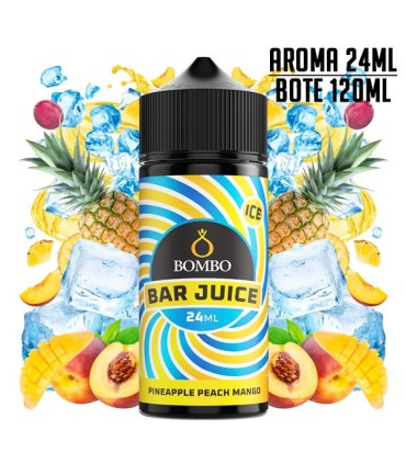 AROMA PINEAPPLE PEACH MANGO ICE 24ML/120 LONGFILL - BOMBO BAR JUICE