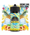 AROMA PINEAPPLE PEACH MANGO ICE 24ML/120 LONGFILL - BOMBO BAR JUICE