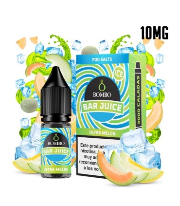 ULTRA MELON ICE 10MG NIC SALT 10ML - BOMBO BAR JUICE