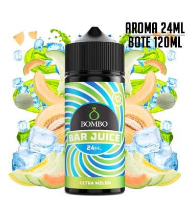 AROMA ULTRA MELON ICE 24ML/120 LONGFILL - BOMBO BAR JUICE