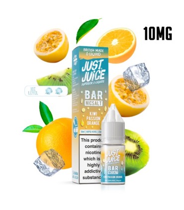 KIWI PASSION ORANGE 10MG NIC SALT 10ML - JUST JUICE BAR