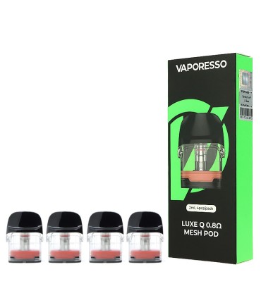 4 X CARTUCHO POD LUXE Q/Q2 0.8OHM - VAPORESSO