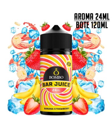 AROMA BANANA STRAWBERRY ICE 24ML/120 LONGFILL - BOMBO BAR JUICE