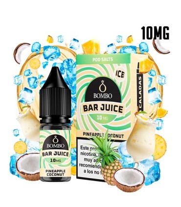 PINEAPPLE COCONUT ICE 10MG NIC SALT 10ML - BOMBO BAR JUICE