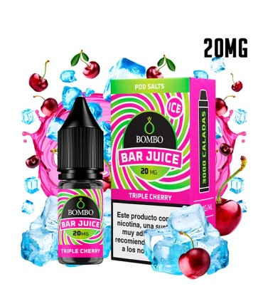 TRIPLE CHERRY ICE 20MG NIC SALT 10ML - BOMBO BAR JUICE