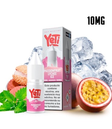 PASSIONFRUIT LYCHEE ICE 10MG NIC SALT 10ML - YETI