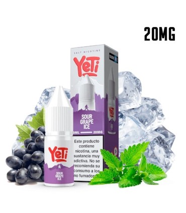 SOUR GRAPE ICE 20MG NIC SALT 10ML - YETI