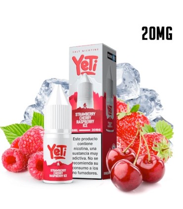 STRAWBERRY CHERRY RASPBERRY ICE 20MG NIC SALT 10ML - YETI