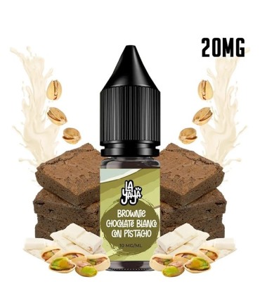 BROWNIE CHOCOLATE BLANCO CON PISTACHO 20MG NIC SALT 10ML - LA YAYA SALT